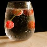 Glass of fruit infused water